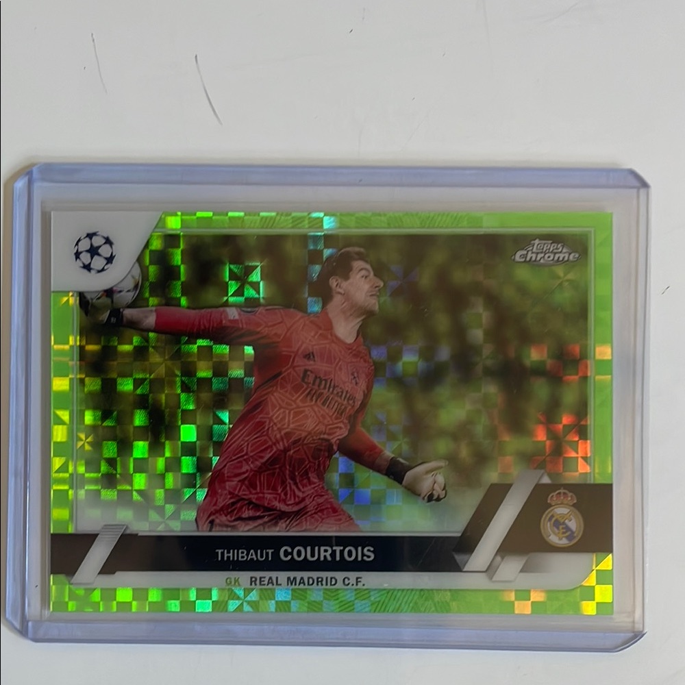 Topps Chrome Thibaut Courtois Soccer Card